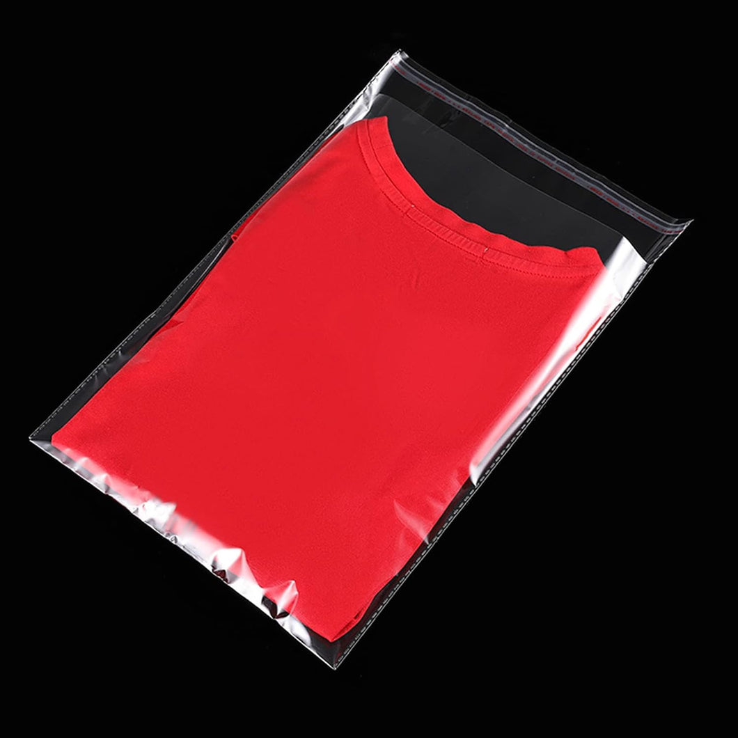 100 Bolsas de plástico de celofán resellables transparentes