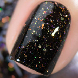 Vishine Esmalte de uñas de gel profesional para salón de manicura DIY, UV LED, esmalte de uñas de gel, a22  color negro brillante