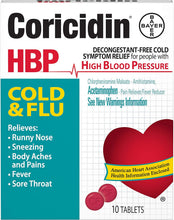 Cargar imagen en el visor de la galería, Coricidin HBP Resfriado y gripe, 10 unidades
