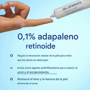 Differin Adapalene Gel 0.1% Tratamiento acné