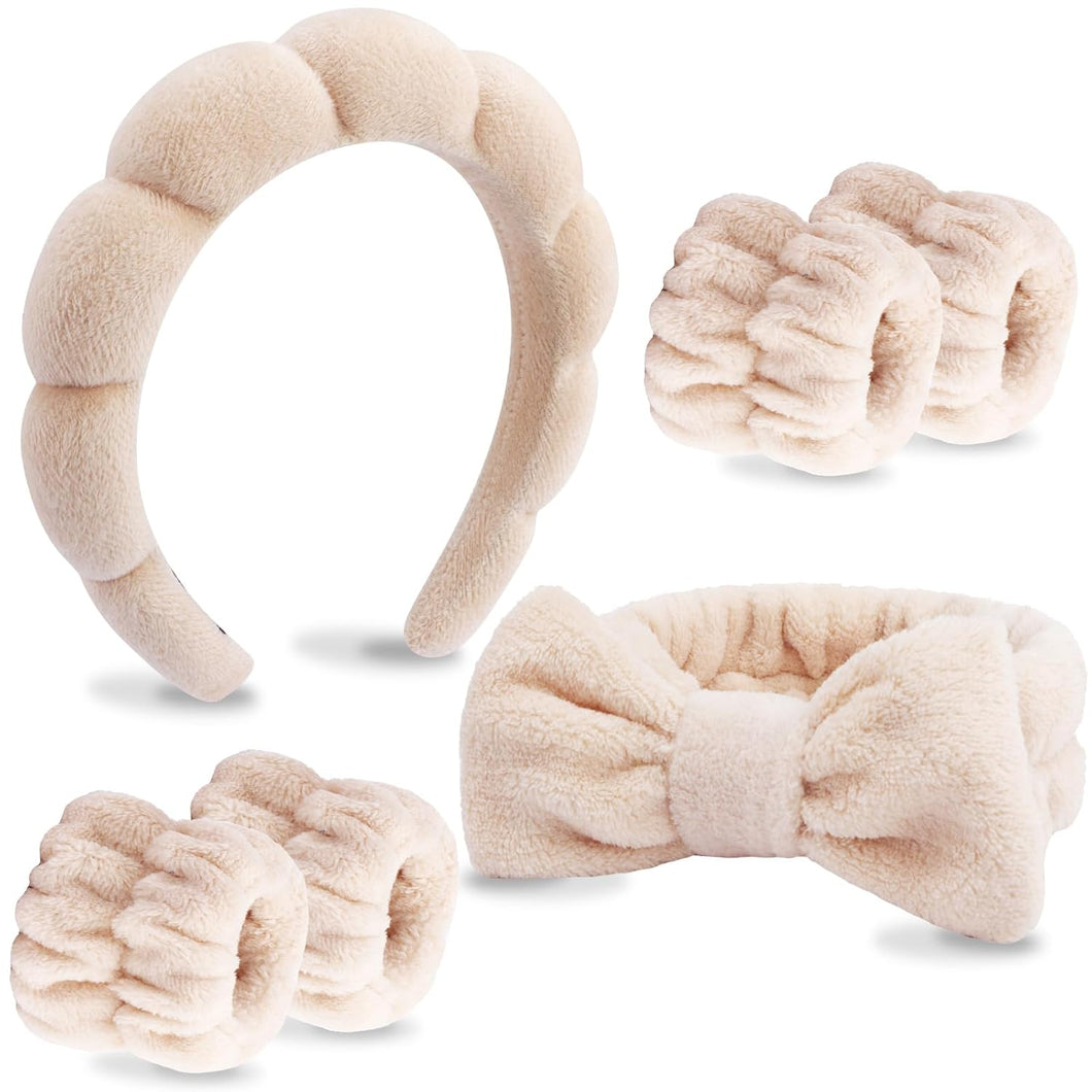 VELSCRUN Paquete de 6 diademas de maquillaje y cuidado de la piel A19