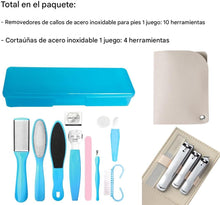 Cargar imagen en el visor de la galería, Juego de limas de pedicura para pies de 14 piezas
