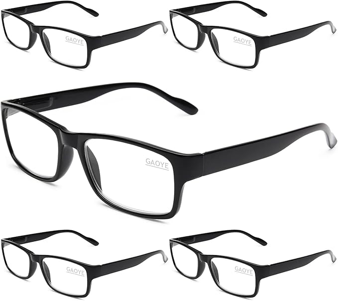 Gaoye Paquete de 5 lentes de lectura con bloqueo de luz azul, a24