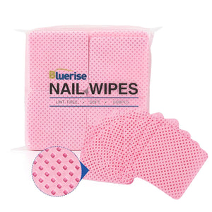600 Toallitas de uñas sin pelusas, color rosa o blanco