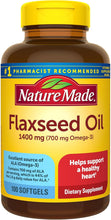 Cargar imagen en el visor de la galería, Nature Made Aceite de linaza extra fuerte de 1400 mg,  a24
