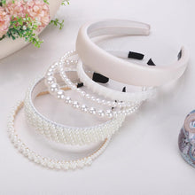 Cargar imagen en el visor de la galería, Diademas de perlas para mujer
