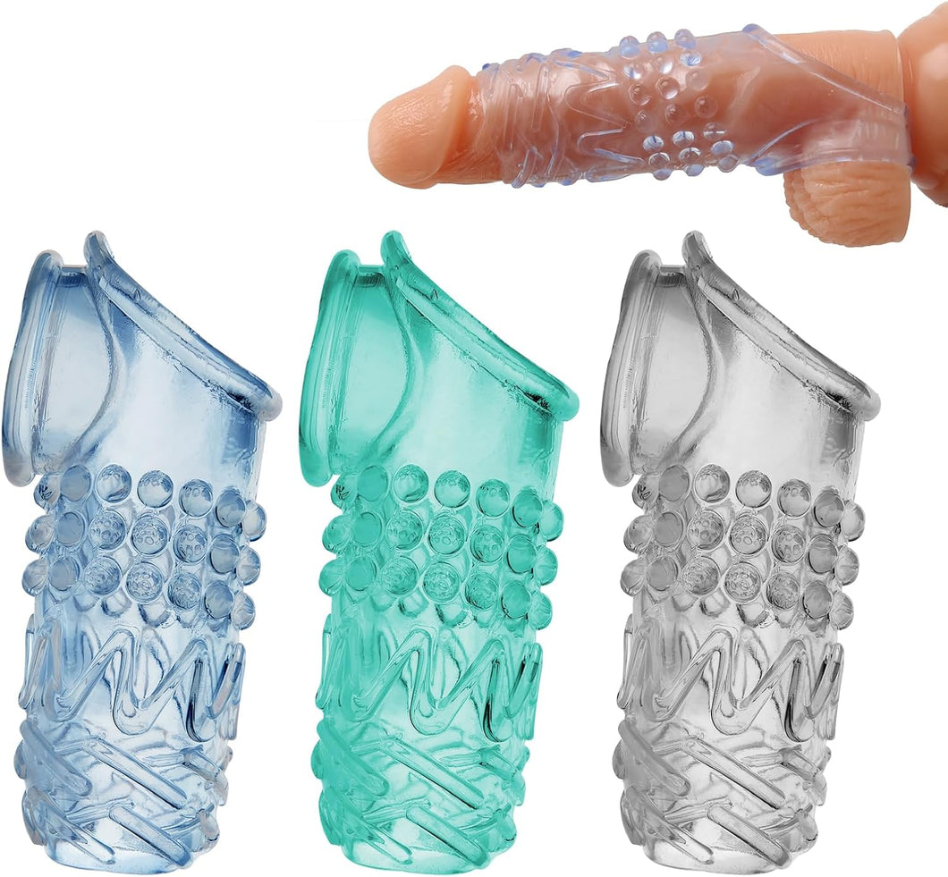 Juego de 3 fundas reutilizables para el pene a24