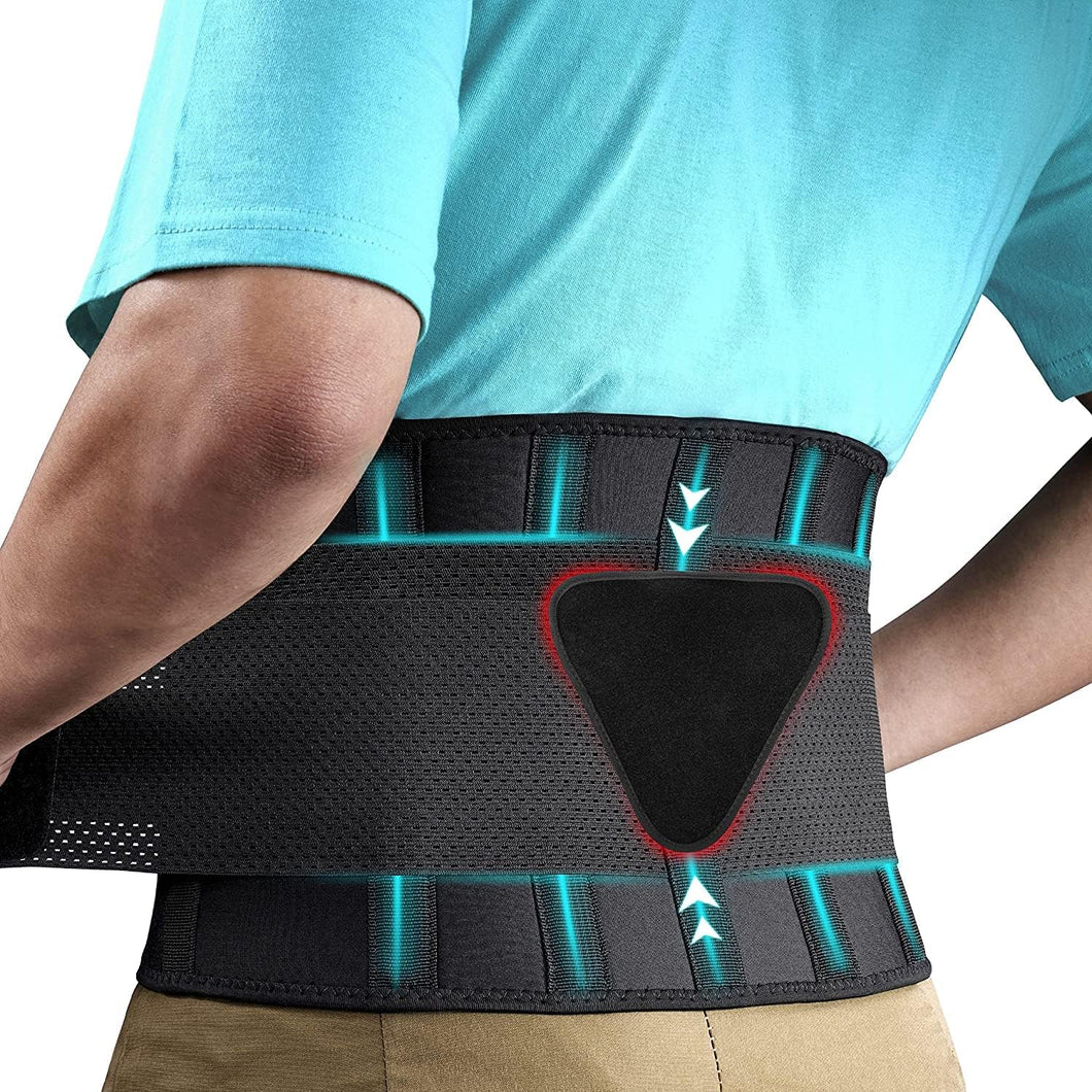 FEATOL - Cinturón de apoyo lumbar, soporte de espalda para levantar objetos, dolor de ciática a24