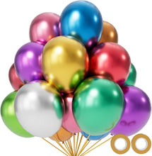 Cargar imagen en el visor de la galería, 110 globos negros de 12 pulgadas (30.48 cm), de látex
