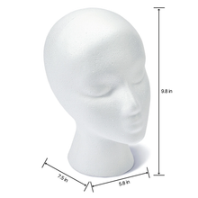 Cargar imagen en el visor de la galería, Cabeza de maniquí de espuma
