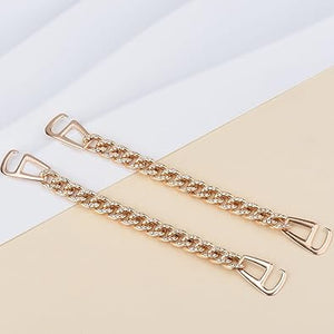 Encantos brillantes para zapatos, decoraciones de zapatos para mujer, cadenas de perlas, accesorios de zapatos rosados,  A22 dijes de flores para zapatos, estilo propio