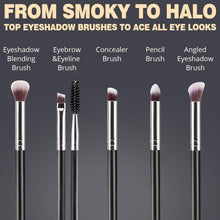 Cargar imagen en el visor de la galería, BEAKEY Juego de brochas de maquillaje profesional para ojos y cara, mezcla de base, sombra de ojos, corrector, sombra de ojos
