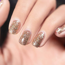 Cargar imagen en el visor de la galería, Vishine Esmalte de uñas de gel con purpurina de diamante dorado claro UV LED Soak off Sparkle Color brillante Nail  a22 Art Esmalte de gel para el hogar DIY manicura salón barniz #914
