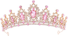 Cargar imagen en el visor de la galería, FORSEVEN Tiaras de cristal para mujer, tiaras de boda y coronas para mujer
