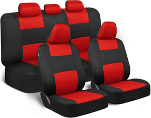 BDK PolyPro - Juego completo de fundas de asiento de coche en morado sobre negro, a24