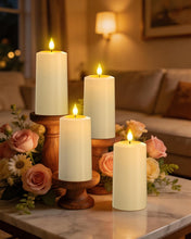 Cargar imagen en el visor de la galería, Velas LED sin llama, paquete de 4 recargables por USB
