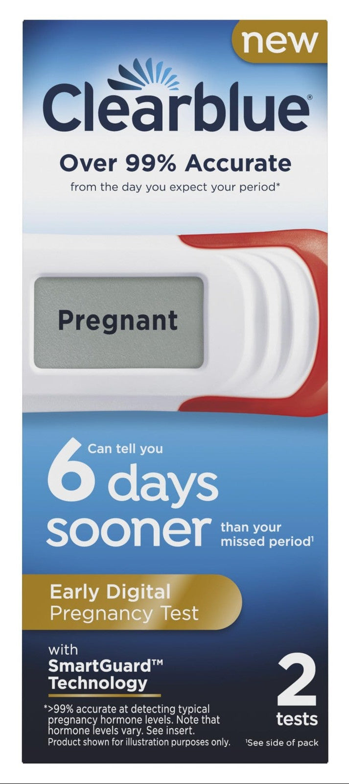 Pruebas de embarazo digitales Clearblue