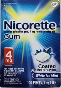 Nicorette - Goma de nicotina de 4 mg para dejar de fumar Exp.2027