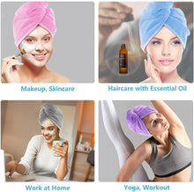 Cargar imagen en el visor de la galería, AIDEA Toalla de microfibra para el cabello, paquete de 5 turbantes para el cabello, súper absorbente, de secado rápido, para todo tipo de cabello, antiencrespamiento, accesorios para el cabello  A19

