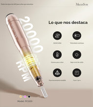 Cargar imagen en el visor de la galería, Kit de torno eléctrico PC120I negro con lima portátil para uñas de gel y acrílico, incluye fresas, bandas de limado,
