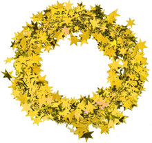 Cargar imagen en el visor de la galería, Guirnalda de alambre de 24.6 ft, guirnalda de oropel de estrella pequeña
