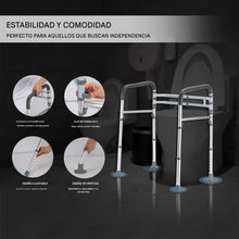 Cargar imagen en el visor de la galería, Barandillas de seguridad para inodoro ajustable
