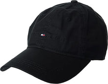 Cargar imagen en el visor de la galería, Tommy Hilfiger - Gorra de béisbol ajustable de algodón para hombre, con logotipo a22
