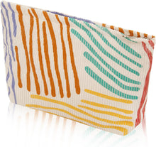 Cargar imagen en el visor de la galería, Bolsa de cosméticos Bolsa de maquillaje Preppy Cute Corduroy
