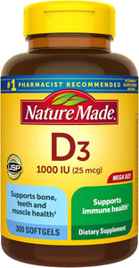 Nature Made Vitamina D3 1000 UI