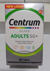 Multivitamínico Centrum Silver para adultos mayores de 50+ años