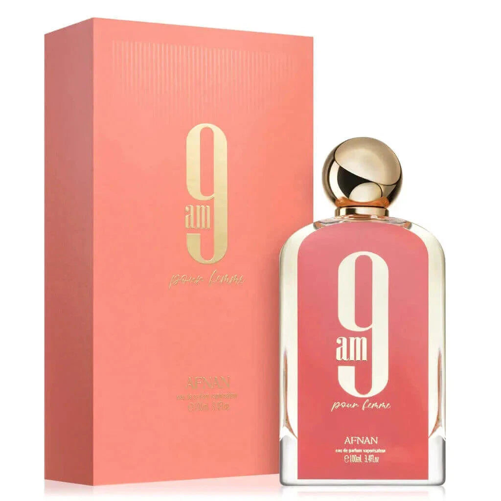 9 AM Pour Femme de Afnan Perfume para mujeres EDP 3.3 / 3.4 oz Nuevo en caja
