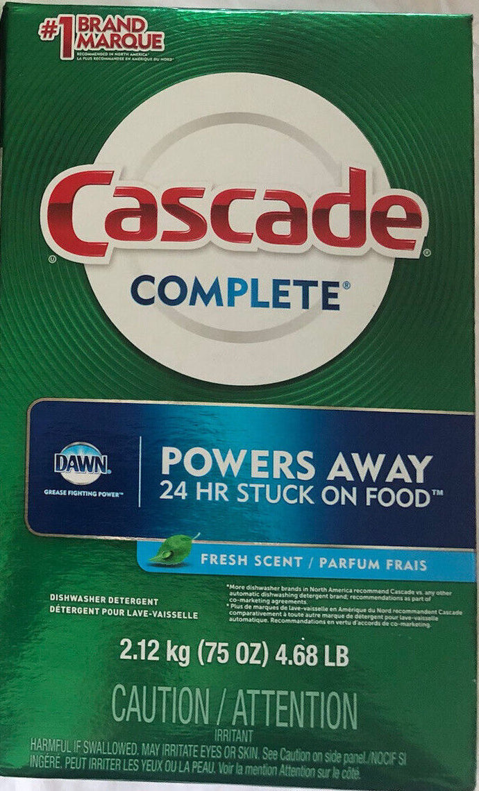 Cascade ActionPacs Fresh Scent Detergente para lavavajillas 60 unidades