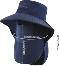 Cargar imagen en el visor de la galería, Sombreros de pesca con máscaras faciales
