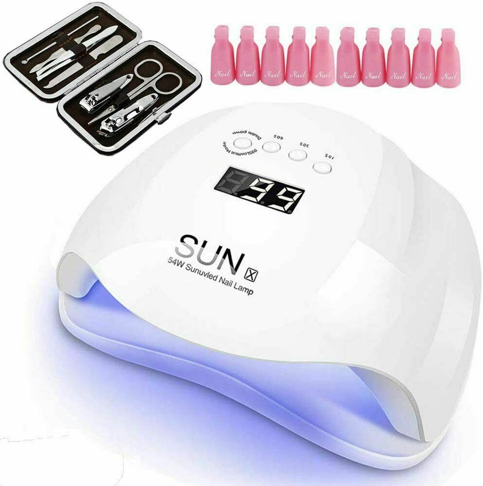 Lámpara de uñas de gel UV LED de 54 W, secadores de uñas Mlfyho para gel NDP-11