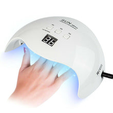Cargar imagen en el visor de la galería, Lámpara de uñas LED UV 48W Secador de uñas para gel y esmalte regular Sensor automático de 3 temporizadores Nivel de salón profesional

