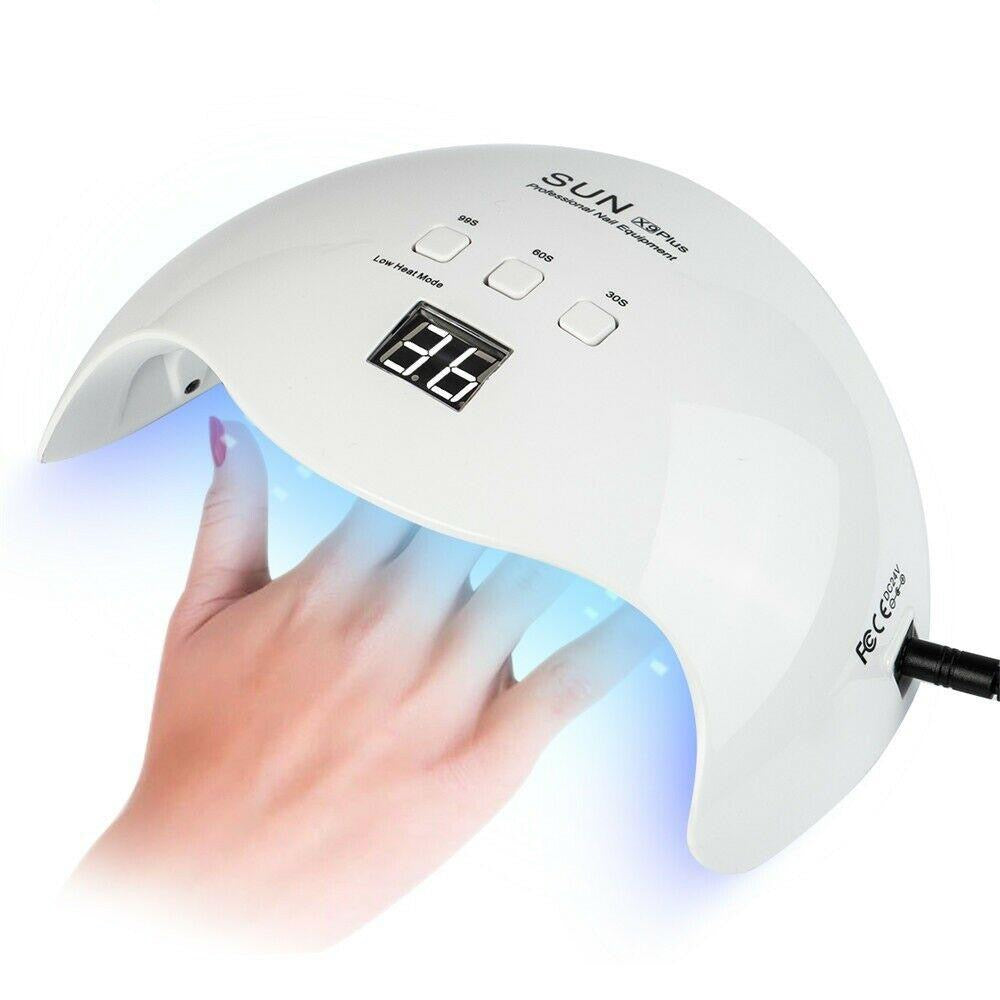 Lámpara de uñas LED UV 48W Secador de uñas para gel y esmalte regular Sensor automático de 3 temporizadores Nivel de salón profesional