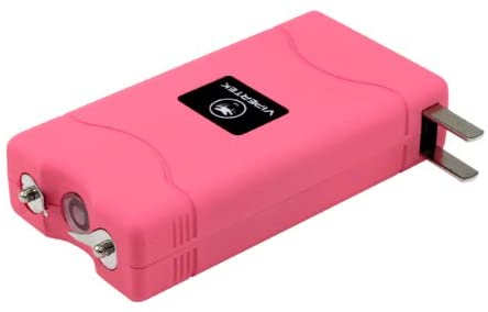 Minipistola paralizante Vipertek VTS-880 400,000,000, recargable con linterna LED, color rosa  NDP-10