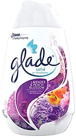 Glade Ambientador sólido, desodorante para el hogar y el baño, flor de lavanda y melocotón, 6 onzas  NDP 52