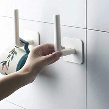 Cargar imagen en el visor de la galería, 2Pcs Plastic Paper Towel Holder Under Kitchen Cabinet, Stroller Paper Towel Holder #
