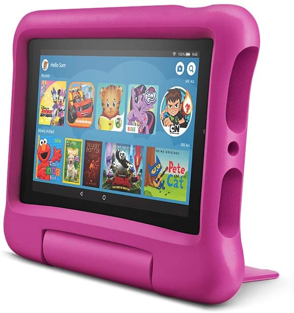 Tablet  pantalla de 7 pulgadas, 16 GB, Funda protectora Rosa  para niños NDP 33