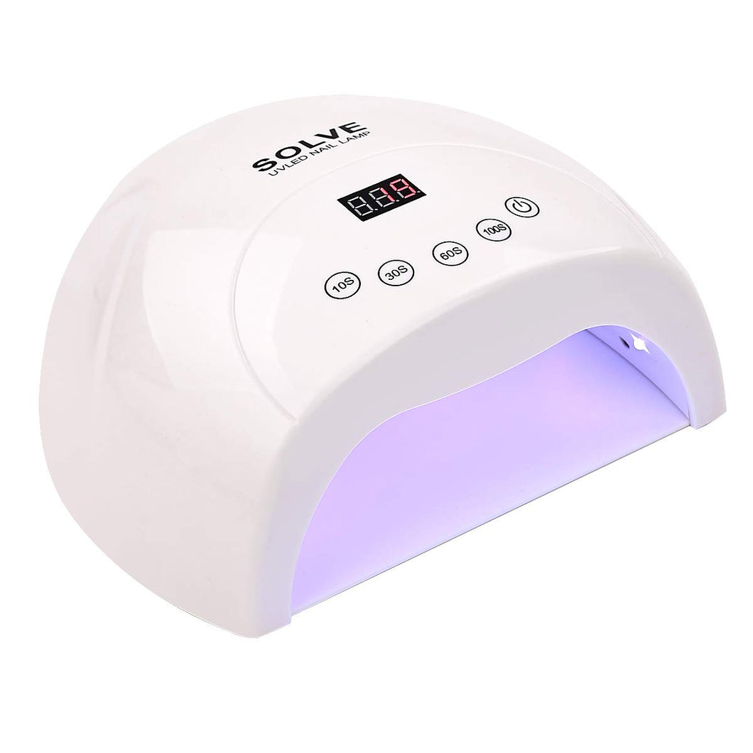 SOLVE 48W lámpara de uñas, LED portátil UV lámpara de uñas  NDP-16