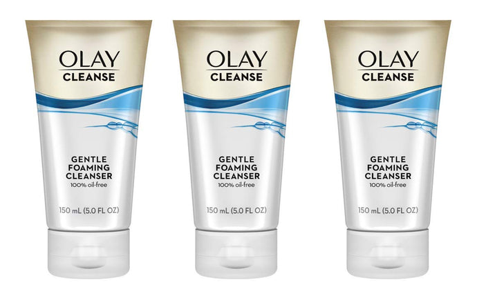 Lavado de cara de Olay Limpieza suave Espuma limpiadora 5 oz (paquete de 3)