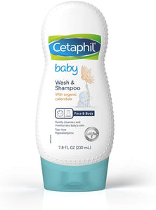 Baby Wash & Shampoo con caléndula orgánica, 7.8 oz