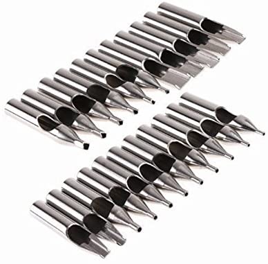 22pcs Set de puntas de acero para tatuaje máquina de tatuaje, tatuaje Kits NDP-62