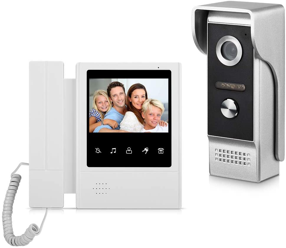 Sistema de videoportero  4.3 pulgadas, monitor táctil, videoportero con cable Kits de timbre NDP 70