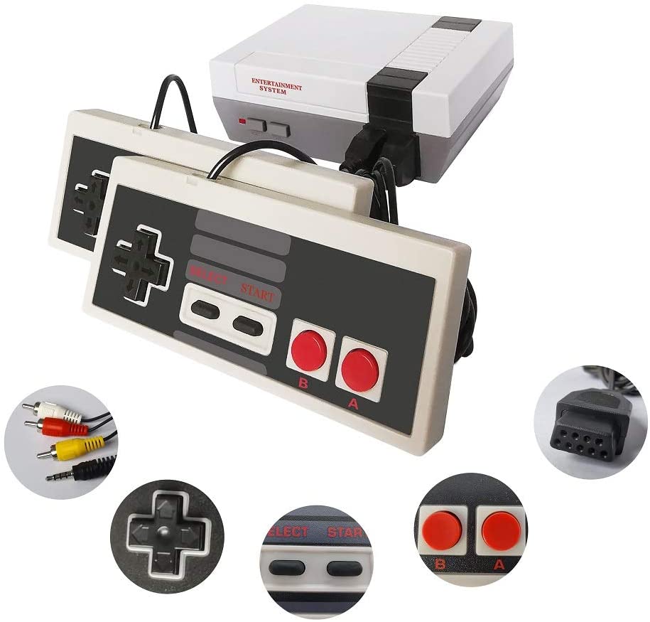 Mini consola de juegos clásica retro con 620 juegos integrados y 2 con – SupplyRD.com