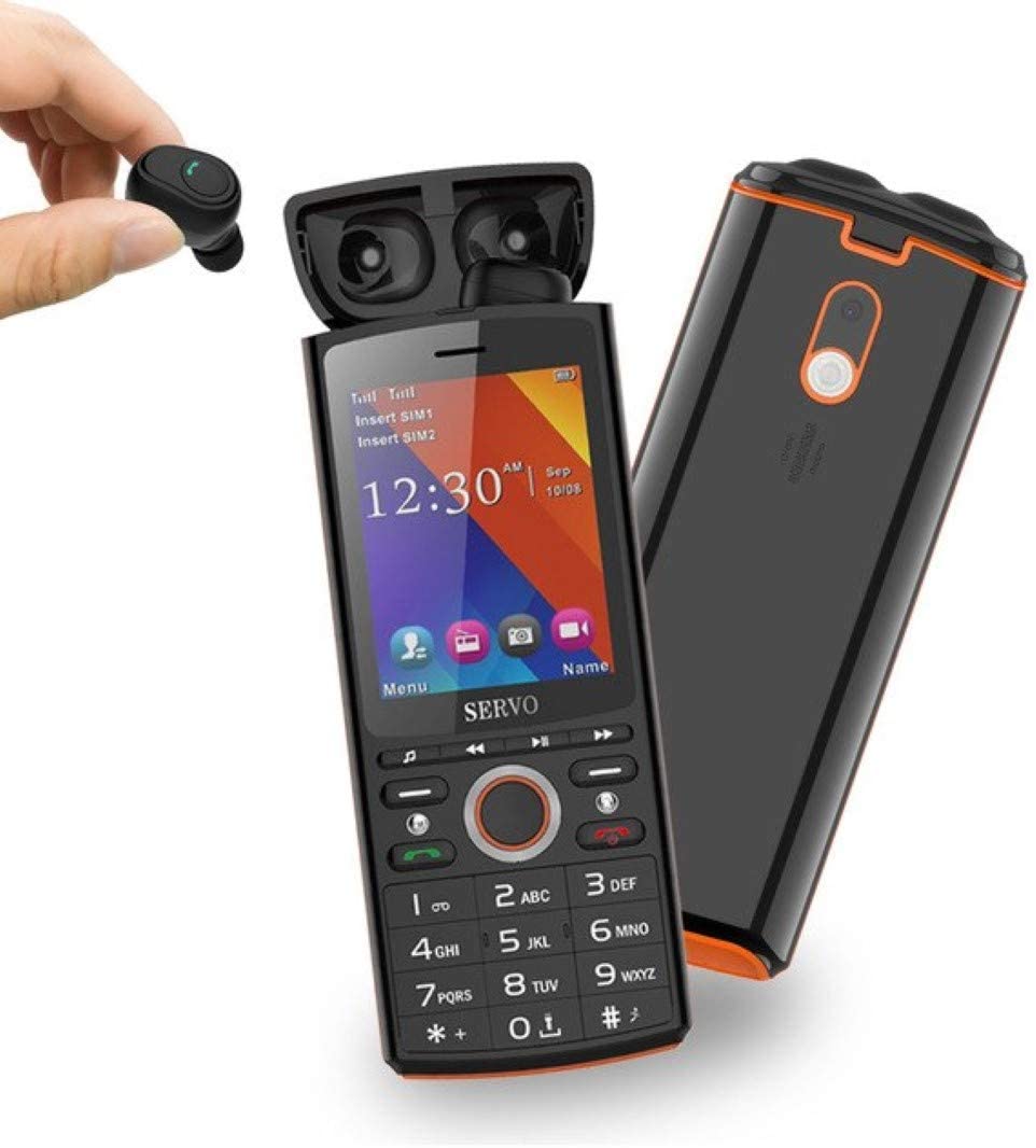 Celular desbloqueado mas auriculares inalámbricos 6000mAh Power Bank GSM(Negro 2G) NDP-28