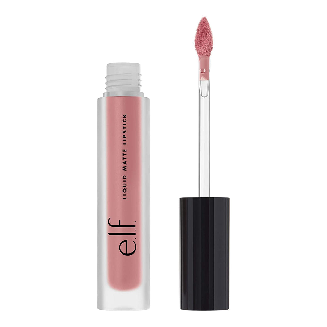 ELF, Lápiz labial líquido mate,, hidrata, malvada, enriquecida con vitamina E, 0.10 onzas