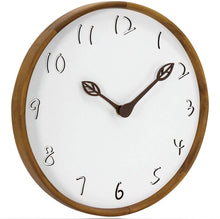 Cargar imagen en el visor de la galería, Reloj de pared redondo de madera de 12 pulgadas   NDP 19

