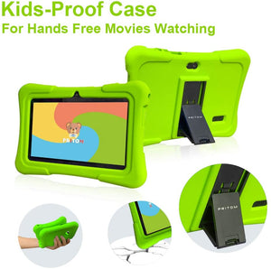 Tablet infantil de 7 pulgadas, Android, 1 GB RAM + 16 GB, WiFi, Bluetooth, cámara doble, educación, juegos, control parental